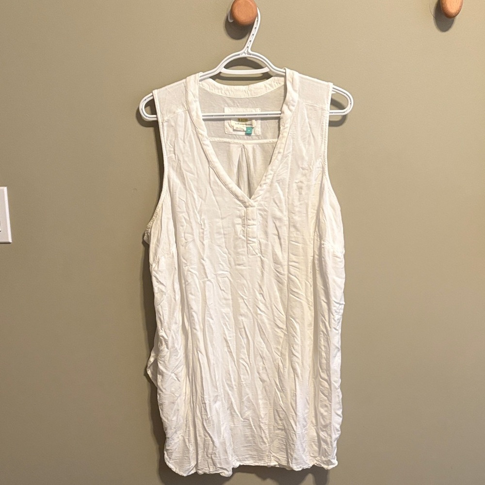 Anthropologie Cream Sleeveless Tank Top